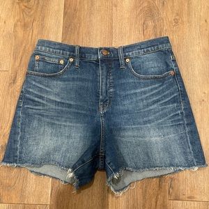 Madewell High Rise Denim Shorts Sz 29